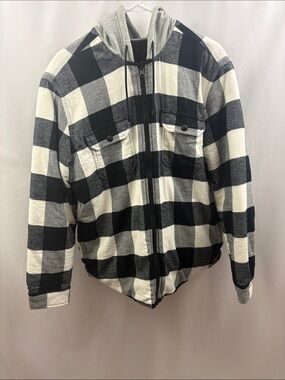 Levi's x Justin Timberlake Fresh Leaves Reversible Hooded Flannel Jacket Large